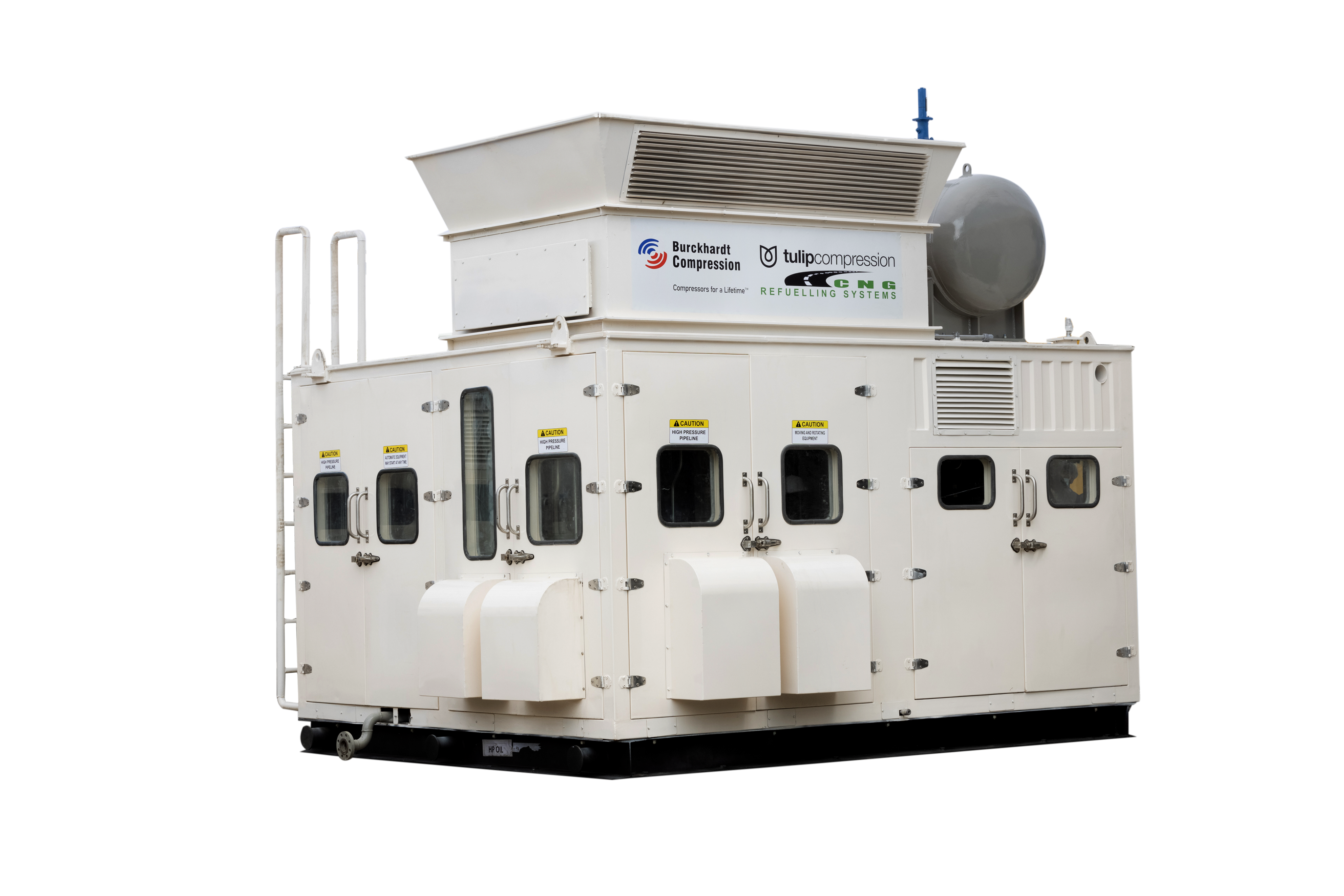 Gas engine driven compression equipment