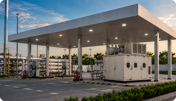 Compressor Station on Single Window equipment